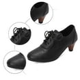 thumbnail image 5 of Women's Mary Jane Pumps Chunky Block Shoes Adorable Vintage Shoes Unique Round Toe Lace Up, 5 of 8