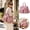 Pink Waterproof Tote Bag, variant on Water Resistant Travel Tote Bag for Women, Large Capacity Oxford Cloth Handbag with Multiple Pockets, 3 Way Carry Shoulder Crossbody Bag for Work, Shopping, Commute and Travel