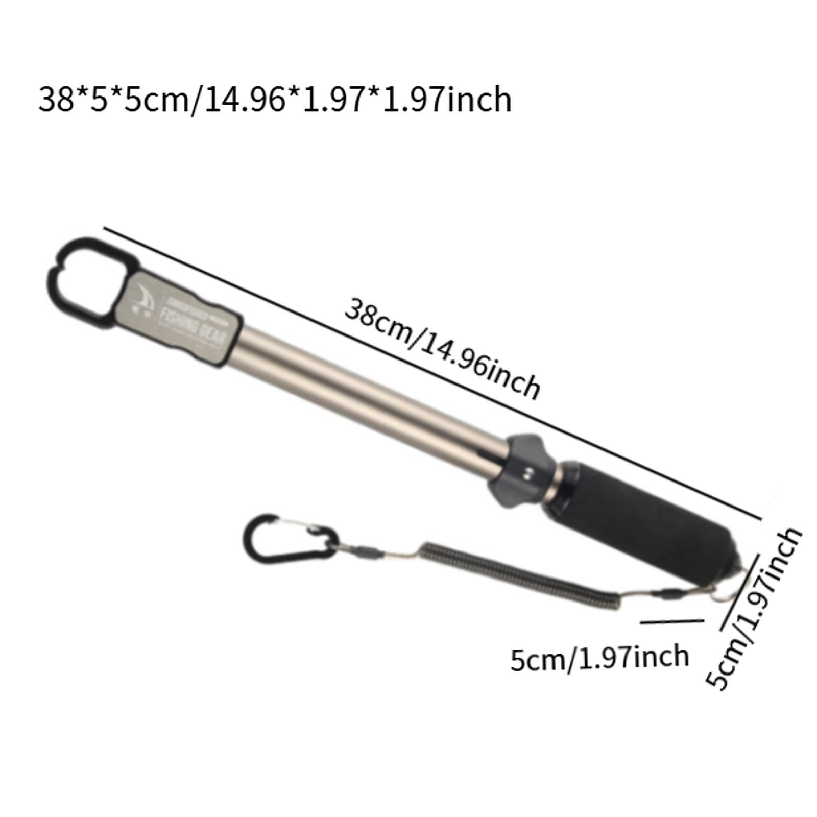 figatia Fishes Lip Gripper Fishing Accessory Anti Slip Professional Sturdy ,Comfortable Aluminum Fishes Grabber Equipment for Ice Fishing big