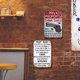 thumbnail image 5 of Placa Metal Vintage Advertencia Pintura Hierro Rectangular Bar para El 30x40cm 2 Uds., 5 of 9