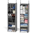thumbnail image 1 of Hanging Closet Organizer and Storage with Dividers Compartments Hanging Shoe Shelves for Closet Wardrobe RV Garment Rack, 1 of 7