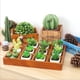 thumbnail image 3 of VARIOS Caja De Almacenamiento De Bonsai  Contenedor De Hierbas Decoración Del Jardín arte De DIY Decoración Interior Libre 3-Grid 16 Sunnimix Jardinera suculenta de madera, 3 of 8