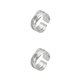 thumbnail image 4 of Minnieouse Mujeres Hombres múltiples capas anillos Cosplay fiesta banquete viaje moda anillo abierto joyería decoración regalo de cumpleaños Oro blanco 2piezas, 4 of 6