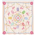 thumbnail image 3 of Ferris Wheel Shower Curtain, Abstract Circus Theme Flattened Ferris Wheel and Merry-Go-Round Attractions, Fabric Bathroom Set with Hooks, 69W X 84L Inches Extra Long, Multicolor, by Ambesonne, 3 of 3