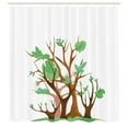 thumbnail image 2 of Ambesonne Jungle Theme Shower Curtain, Ordered Forest Trees, 69"Wx70"L, Peacock Green Ginger, 2 of 4