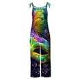 thumbnail image 4 of Jinhomg Fashion Holiday Jumpsuits for Women 2025 Novelty Funny Mardi Gras Sequin Print Overalls Casual Comfy Sleeveless Wide Leg Rompers Prime Day 2025 Clearance Multicolor XXXXXL, 4 of 5