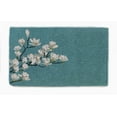 thumbnail image 5 of Fab Habitat Floral Extra Thick Doormat - Handwoven, Durable - Natural Coir - Entryway, Front Door, Porch, Patio - Magnolia Branch Teal (18" x 30" Thick), 5 of 8