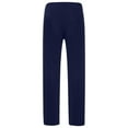 thumbnail image 5 of YYDGH Men's Ice Silk Long Yoga Pants Lounge Low Rise Trousers Sleepwear Bottoms with Drawstring(Dark Blue,XL), 5 of 7