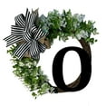thumbnail image 1 of CSChome Letter Wreath Farmhouse Door Wreath Simulation Alphabet Print No Fading 3D Tie Decor Last Name Year, 1 of 7