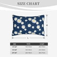 thumbnail image 4 of Logiee Daisies Flowers Print Pillow Case,Throw Pillow Covers, Double Sided Plush Cushion Cover for Couch Sofa Bed, Only Pillowcase-14"x20", 4 of 6