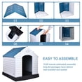 thumbnail image 2 of Gianna Durable Plastic Dog House, Weatherproof Insulated Kennel with Ventilation, Elevated Floor & Easy Assembly for Small to Large Dogs, 35 Inch, 2 of 3