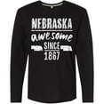 thumbnail image 3 of Inktastic Nebraska Awesome Since 1867 Long Sleeve T-Shirt, 3 of 5