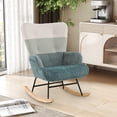 thumbnail image 2 of Gymax Nursery Rocking Chair w/ Ergonomic Armrests & High Backrest Side Pocket, 2 of 9