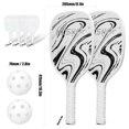 thumbnail image 4 of Pickleball Rackets Set Pickleball Paddle Set of 2 Rackets and 4 Pickleballs Balls Pickle-Ball Racquet with Balls Sports Purple, 4 of 6