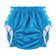 thumbnail image 1 of Pañal de tela reutilizable unisex para adultos, con apertura lateral, lavable, ajustable, con broches, para nadar, para personas mayores, ligero Azul XXL, 1 of 8