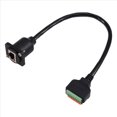 thumbnail image 2 of Cable RJ45 8P8C Hembra Tipo D para Montaje en Panel A Bloque de Terminales Sin Soldadura. Cable RJ45 Ethernet A Terminal de Resorte., 2 of 5