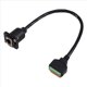 thumbnail image 2 of Cable RJ45 8P8C Hembra Tipo D para Montaje en Panel A Bloque de Terminales Sin Soldadura. Cable RJ45 Ethernet A Terminal de Resorte., 2 of 5