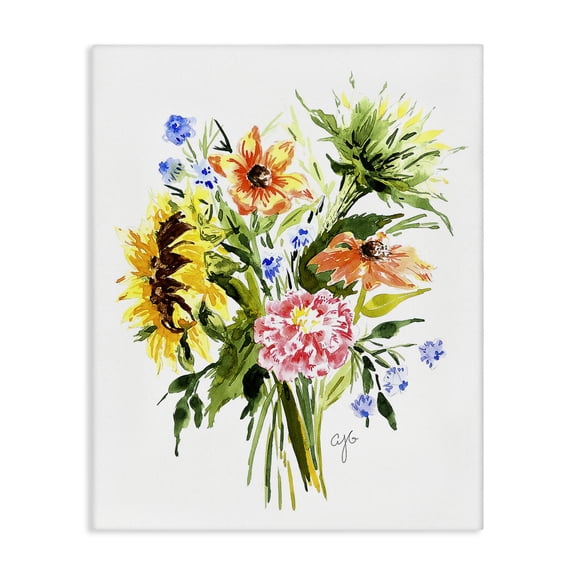 Stupell Industries Cottage Country Bunches Bouquet Canvas Art, 24 x 30, by Alexandria Gilbert Kincaid