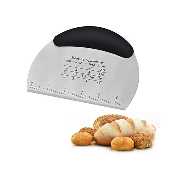 Dough Cake Stainless Steel Kitchen Pizza Flour Tool Cutter Gadget Scraper New