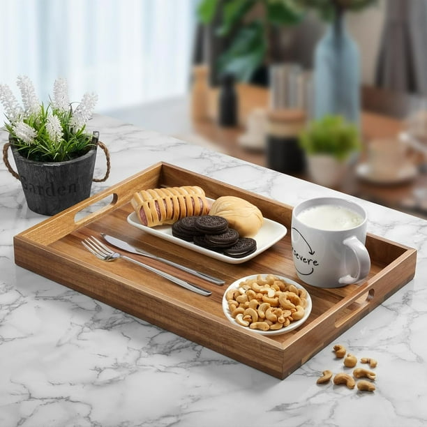 iDESIGN Acacia Wood Serving Tray - Walmart.ca