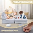 thumbnail image 7 of 10-Piece Children's Sofa Set, children's play sofa, children's sofa, playroom play sofa, modular children's sofa, which can stimulate children's imagination and logical thinking.(Grey), 7 of 7