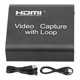 thumbnail image 1 of HD Multimedia Interface Video Capture Card USB Loop Out Game Live Streaming for PS4 Switch Laptop, 1 of 4