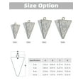thumbnail image 6 of BLUEWING 3oz Fishing Weights Sinker Weights Pyramid Lead Saltwater Freshwater Fishing Weights for Surf Fishing, 5 pack, 6 of 6