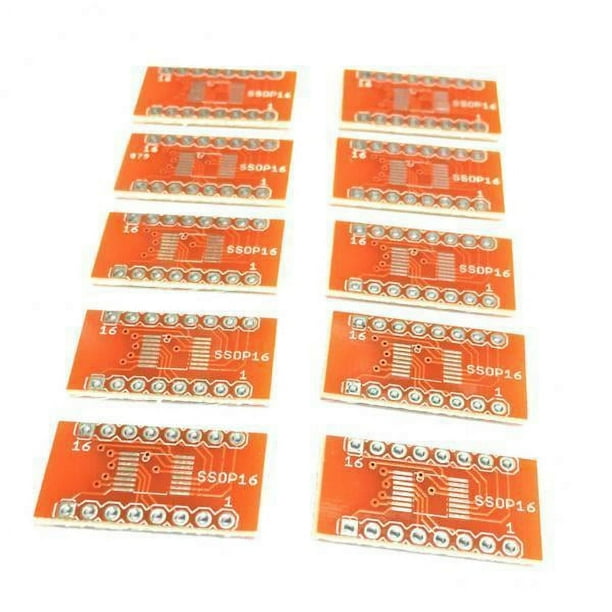2-6 Pack 10pcs SO//T/SOIC16 Para sumergir el convertidor de placa PCB del adaptador 6 piezas