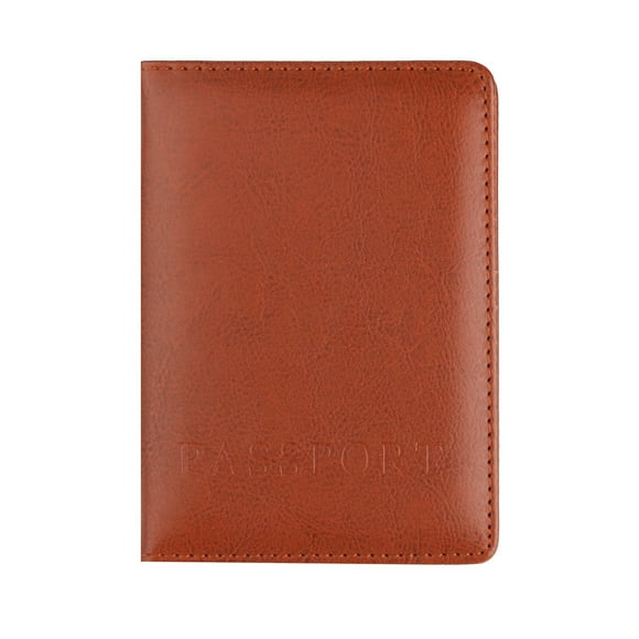 Cameland Fashion Bags Passport Protector Wallet Business Card Soft Passport Cover Brown
