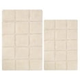 thumbnail image 2 of Superior Non-Slip Washable Bath Rug Set, 20" x 30", 24" x 36", Ivory, 2 of 13