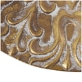 thumbnail image 6 of DecMode Gold Metal Embossed Scrolled Plate Wall Decor with Teal Accent, 6 of 15