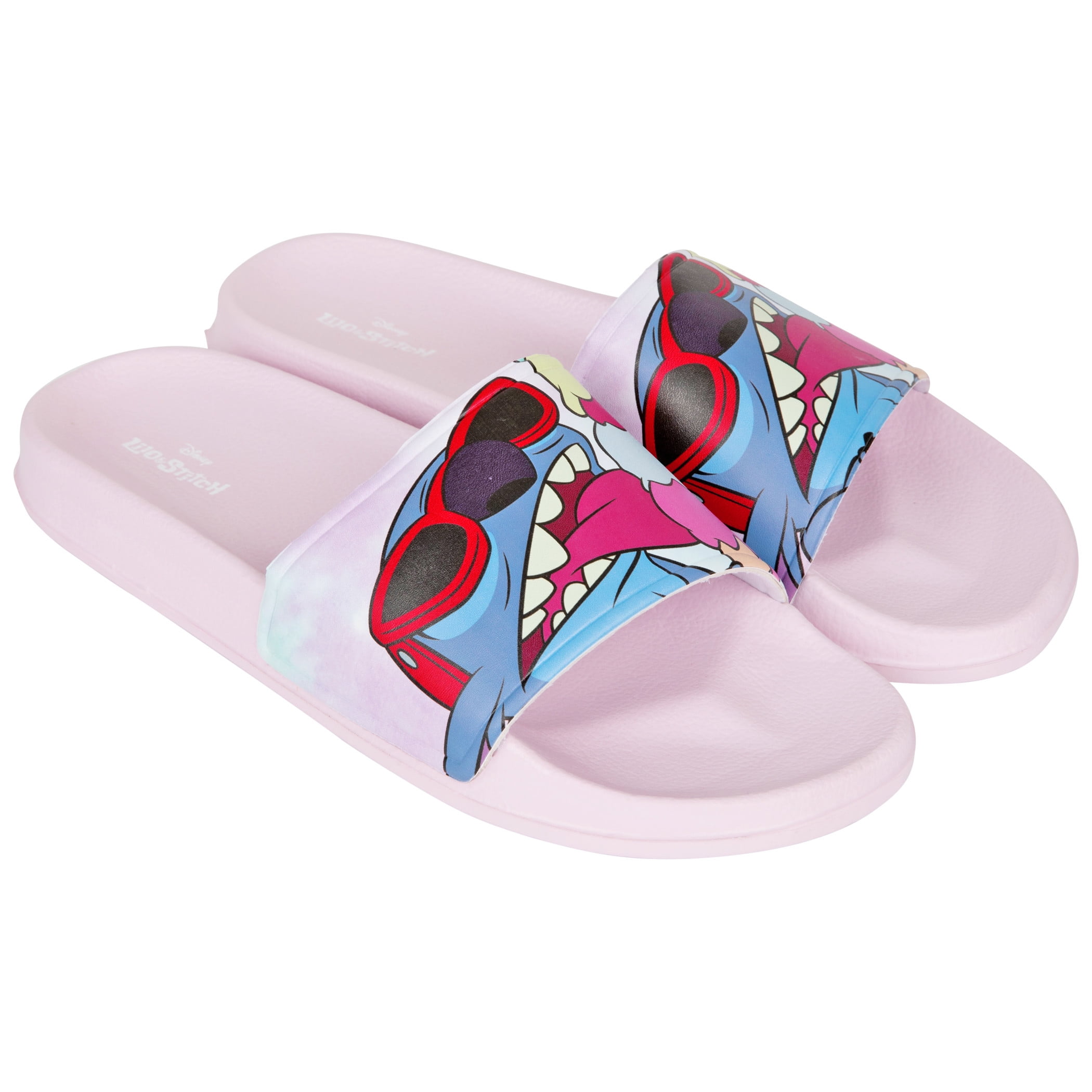 【COLOR iN ID】Square Stitch Flip Flops Lilo & Stitch 853998-size11 Disney Summer Treat Womens Flip