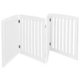 ZENSTYLE Freestanding Foldable Pet Gate, 4 Panels, Indoor Puppy Fence
