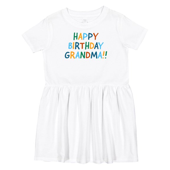 Inktastic Happy Birthday Grandma Girls Toddler Dress