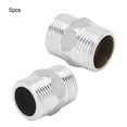thumbnail image 4 of Stainless Steel No Leakage Thread Nipple Connector, Male Hex Nipple, High Reliability For Plumbing Hardware Compressed Air Gas Building Materials, 4 of 8