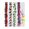 thumbnail image 1 of 4 Flores Artificiales Rosa 2.3m Artificial Decoración Hogar, 1 of 3