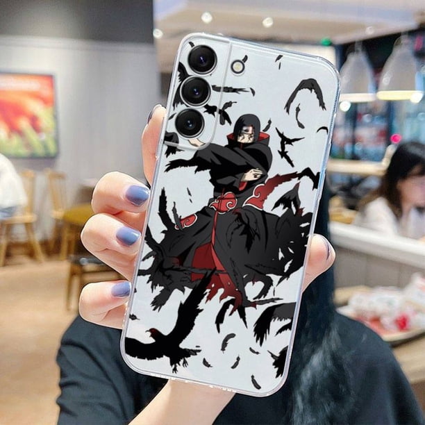 Uchiha Itachi Naruto Phone Case For Samsung Galaxy S22 S21 Ultra S20 S30 FE S8 S9 S10 5G Plus Lite Soft Transparent CoverFor S20 Plus 5G Gao Jinjia LED