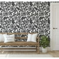 thumbnail image 5 of S4sassy Removable Nature-inspired Waterproof Wall Wrap, Wallcover, Blossom Print Contact Paper for Walls, Cabinet, and Dresser, Self Adhesive Vinyl Wallpaper Roll, DIY Home Decor- Grey-25"x120" inch, 5 of 9