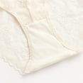 thumbnail image 4 of Womens Floral Lace Panties Bikini Underwear - Comfortable & Breathable Daily Wear - Beige, 1-Pack,Size XL, 4 of 6