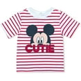 thumbnail image 3 of Disney Boy's Mickey Mouse Baby Shorts, Tee and Romper Toddler Clothes Set, 3 of 4