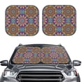 thumbnail image 2 of Gukieu Mandala Print Car Windshield Sun Visor, Foldable Anti-UV Car Sun Visor Suitable for Vans, Trucks Car Accessories-Medium, 2 of 6