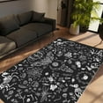 thumbnail image 5 of LaModaHome Non-Slip Rug Witch Bat Rug Washable Mat Child Stain Resistant Living Room Kitchen Carpet - Size: 5,9X5,3ft(180X160cm), 5 of 5