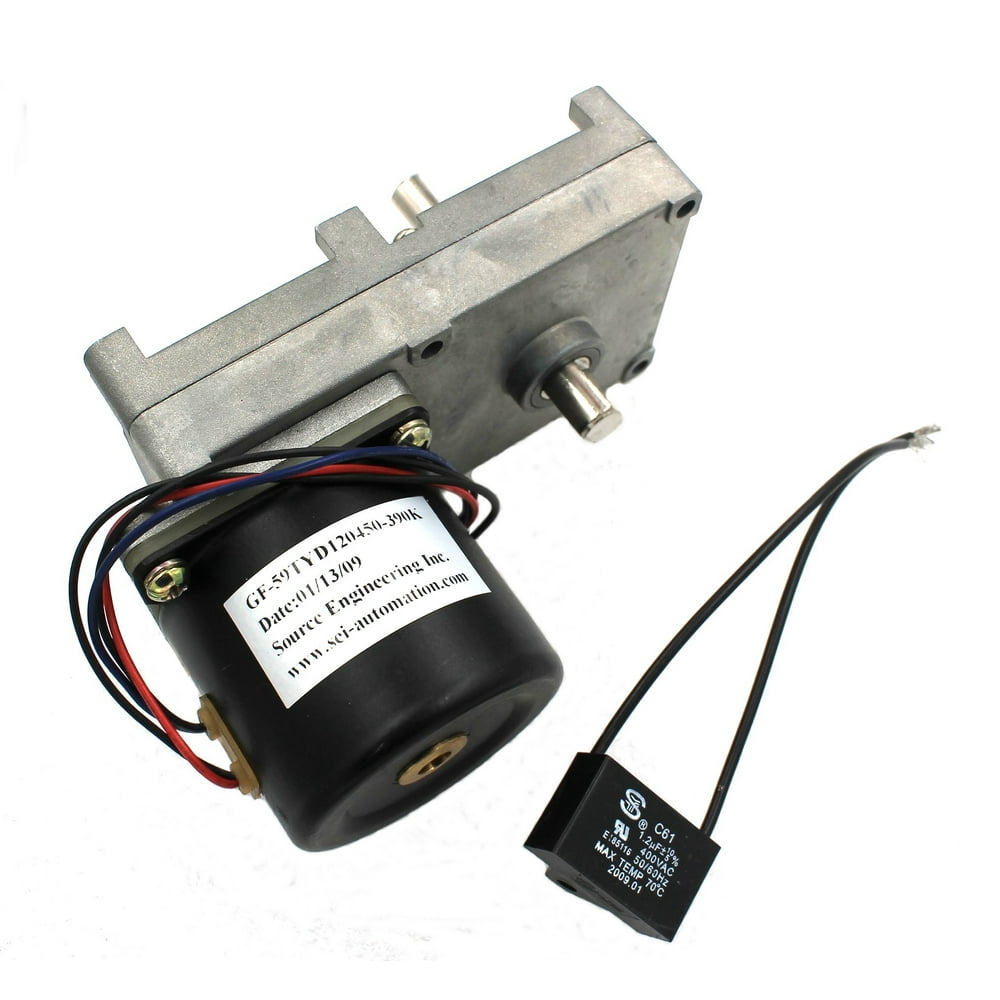 Geared AC Clock Motor, 1RPM +/- 0.1RPM - Walmart.com - Walmart.com