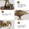 thumbnail image 3 of SEWCHICS Miniature -Billed Crane Ornament, Golden Brass, Modern Style Decorative Figurine, 4.7 x 1.3 x 0.9 Inches, 1 Set, 3 of 8