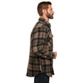 thumbnail image 5 of Bass Creek Outfitters Men's Plaid Bonded Winter Fleece Shirt Jacket, Sizes M-2XL, 5 of 13