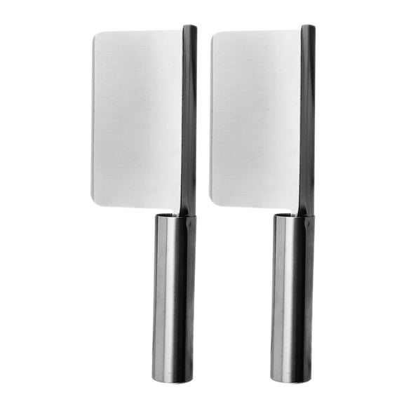 DRAFIDEEP 2-Pack Heavy Duty Stainless Steel Tabletop Crumb Sweeper and Food Scraper for Kitchen, Home, and Restaurant Use