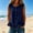 Navy, variant on FDGIU Women's Round Neck Sleeveless Button Down Ruffle Hem Tank Top, Solid Cotton Linen Woven Loose Casual Blouse