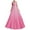 Hot Pink, variant on fartey Womens Plus Size Mesh Dress Trendy Lace Strap Wedding Dresses Tunic Flared Swing Solid Color Sundresses Casual V Neck Evening Party Prom Dress, S-5XL