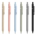 thumbnail image 1 of 6PCS Retractable Gel Pens, 0.5mm Fine Point Black Ink Quick-Dry Pens, Smooth Writing Office & School Supplies for Students, Journaling & Note Taking, 1 of 7