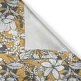 thumbnail image 4 of Ambesonne Floral Valance Pack of 2, Hibiscus Exotic Beach, 54"X12", Charcoal Grey Marigold, 4 of 5